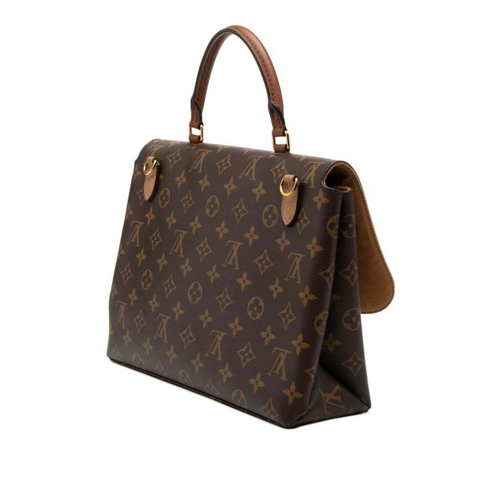LOUIS VUITTON Authentic Brown Monogram Leather Shoulder Bag - Picture 2 of 7